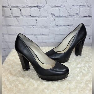 Michael Kors Black Leather Heels
